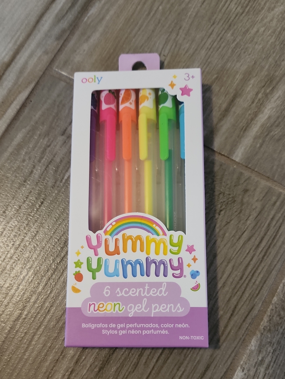 NWT Ooly 6 Yummy Yummy Scented Neon Gel Pens